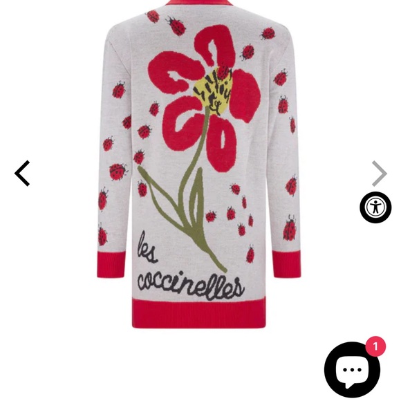 LIBERTINE Ladybug Oversized Cardigan euc - Picture 3 of 11